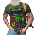 Retro Aesthetic Costume Party Outfit - 90S Vibe 3D Print Casual Tshirt Army Green