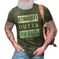 Straight Outta The Water Cool Christian Baptism 2022 Vintage 3D Print Casual Tshirt Army Green