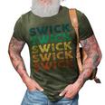 Swick Name Shirt Swick Family Name 3D Print Casual Tshirt Army Green