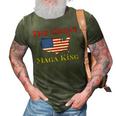 The Great Maga King Donald Trump 3D Print Casual Tshirt Army Green