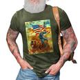 Trump Ultra Maga The Great Maga King Trump Riding Bear 3D Print Casual Tshirt Army Green