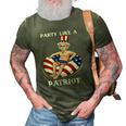 Uncle Sam 4Th Of July Usa Patriot Funny 3D Print Casual Tshirt Army Green