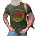 Vintage Volleyball Dad Retro Style 3D Print Casual Tshirt Army Green