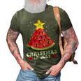 Watermelon Christmas Tree Christmas In July Summer Vacation V2 3D Print Casual Tshirt Army Green