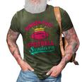 Womens Powder Puff Football Seniors 3D Print Casual Tshirt Army Green