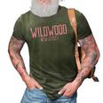 Womens Wildwood New Jersey Nj Vintage Text Pink Print 3D Print Casual Tshirt Army Green