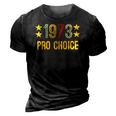 1973 Pro Choice - Women And Men Vintage Womens Rights 3D Print Casual Tshirt Vintage Black