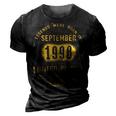 1998 September Birthday Gift 1998 September Limited Edition 3D Print Casual Tshirt Vintage Black