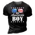 4Th July America Independence Day Patriot Usa Mens & Boys 3D Print Casual Tshirt Vintage Black