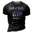 4Th Of July For Dad Men Grandpa Grilling Grill Funny 3D Print Casual Tshirt Vintage Black