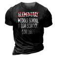 5Th Grade Graduationart-Funny Elementary Graduation 3D Print Casual Tshirt Vintage Black