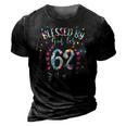 62Nd Birthday S For Women Blessed By God For 62 Years 3D Print Casual Tshirt Vintage Black