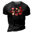AbcDeFu Valentines Retro Funny Hearts Valentine Candy 3D Print Casual Tshirt Vintage Black