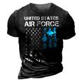 Air Force Us Veteran | Proud Air Force Uncle 4Th Of July 3D Print Casual Tshirt Vintage Black