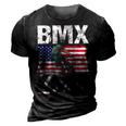 American Flag Bmx Dad Fathers Day Funny 4Th Of July 3D Print Casual Tshirt Vintage Black