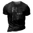 American Flag Hockey Apparel - Hockey 3D Print Casual Tshirt Vintage Black