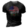 American Grown Dominican Roots Dominica Flag 3D Print Casual Tshirt Vintage Black