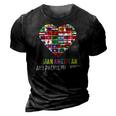Asian American And Pacific Islander Heritage Month Heart 3D Print Casual Tshirt Vintage Black
