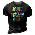 Aunt Of The Birthday Girl Matching Family Tie Dye 3D Print Casual Tshirt Vintage Black