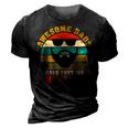 Awesome Dads Have Tattoos And Beards Vintage Fathers Day V3 3D Print Casual Tshirt Vintage Black