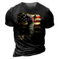Best Chihuahua Dad Ever American Flag 4Th Of July Vintage 3D Print Casual Tshirt Vintage Black
