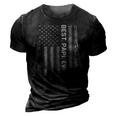 Best Papi Ever America Flag Gift For Men Fathers Day 3D Print Casual Tshirt Vintage Black