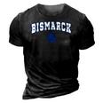 Bismarck High School Lions C2 College Sports 3D Print Casual Tshirt Vintage Black