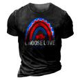 Buffalo Strong Choisissez Lamour Priez Pour Buffalo Rainbow 3D Print Casual Tshirt Vintage Black