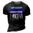 Cape Verdean Mom Cape Verde Flag Design For Mothers Day 3D Print Casual Tshirt Vintage Black