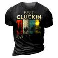 Chicken Chicken Chicken Best Cluckin Dad Ever V5 3D Print Casual Tshirt Vintage Black