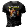 Chihuahua I Work Hard So My Chihuahua Can Have A Better Life 3D Print Casual Tshirt Vintage Black