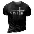 Christian Faith & Cross Christian Faith & Cross 3D Print Casual Tshirt Vintage Black