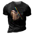 Cute Sloth Design - New Sloth Climbing A Rainbow 3D Print Casual Tshirt Vintage Black
