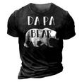 Da Pa Grandpa Gift Da Pa Bear 3D Print Casual Tshirt Vintage Black
