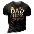 Dad Birthday Crew Construction Birthday Party Supplies 3D Print Casual Tshirt Vintage Black