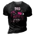 Dad Of The Birthday Girl Cute Pink Matching Family 3D Print Casual Tshirt Vintage Black