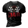 Dad Pit Crew Race Car Birthday Party Racing Family 3D Print Casual Tshirt Vintage Black