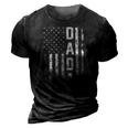 Dada Gift America Flag Gift For Men Fathers Day 3D Print Casual Tshirt Vintage Black