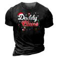 Daddy Claus Dad Merry Xmas Santa Matching Family Group Cute 3D Print Casual Tshirt Vintage Black