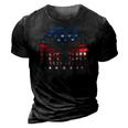 Eagle American Flag Vintage Independence Day 4Th Of July Usa 3D Print Casual Tshirt Vintage Black