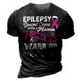 Epilepsy Doesnt Come With A Manual It Comes With A Warrior Who Never Gives Up Purple Ribbon Epilepsy Epilepsy Awareness 3D Print Casual Tshirt Vintage Black