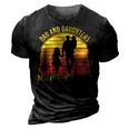Father Grandpa Dad And Daughters Best Friends For Life Vintage137 Family Dad 3D Print Casual Tshirt Vintage Black