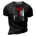 Father Grandpa Day Firefighter Dad America Flag For Hero 375 Family Dad 3D Print Casual Tshirt Vintage Black