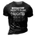 Father Grandpa I Dont Have A Step Daughter I Have A Freaking Awesome Daughter 165 Family Dad 3D Print Casual Tshirt Vintage Black