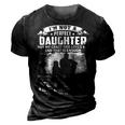 Father Grandpa Im Not A Perfect Daughter But My Crazy Dad Loves Me 19 Family Dad 3D Print Casual Tshirt Vintage Black