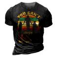 Father Grandpa You Cant Scare Me I Have Two Daughters Vintage Sunset 22 Family Dad 3D Print Casual Tshirt Vintage Black