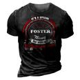 Foster Shirt Family Crest Foster T Shirt Foster Clothing Foster Tshirt Foster Tshirt Gifts For The Foster 3D Print Casual Tshirt Vintage Black