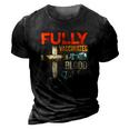 Fully Vaccinated By The Blood Of Jesus Faith Funny Christian 3D Print Casual Tshirt Vintage Black