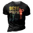 Funny Best Papa By Par Fathers Day Golf Gift Grandpa 3D Print Casual Tshirt Vintage Black