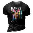 Funny Biden Happy 4Th Of July Confused Easter Biden Bunny 3D Print Casual Tshirt Vintage Black